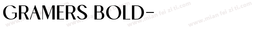Gramers Bold字体转换